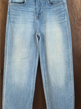 L’AGENCE Light Wash Wide Leg Jeans
